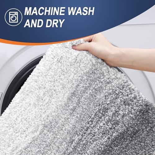 OLANLY Bathroom Runner Rug 40x20, Extra Soft Absorbent Microfiber Bath Rugs