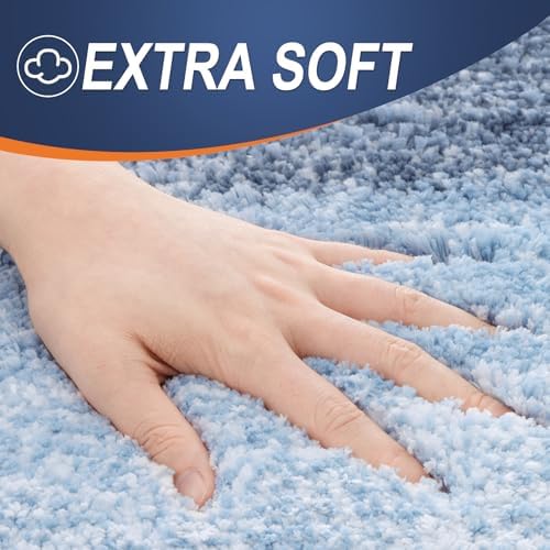 OLANLY Large Bathroom Rugs 40x32, Extra Soft Absorbent Microfiber Bath Rugs
