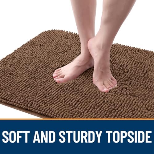 OLANLY Dog Door Mat for Muddy Paws 70x32, Super Absorbent Chenille Mud Mat