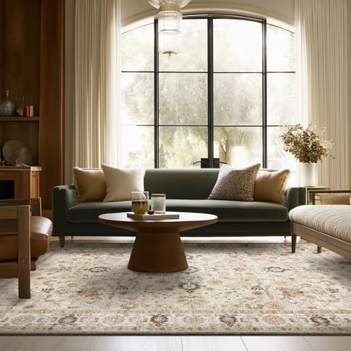 Machine Washable Rugs for Living Room: 6x9 Area Rugs for Bedroom