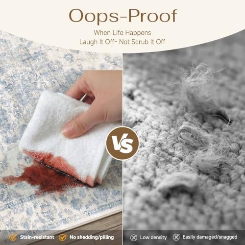 2x3 Blue Neutral Area Rug