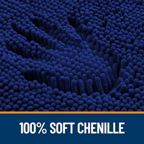 OLANLY Large Bathroom Rugs 40x32, Extra Soft Absorbent Chenille Bath Rugs