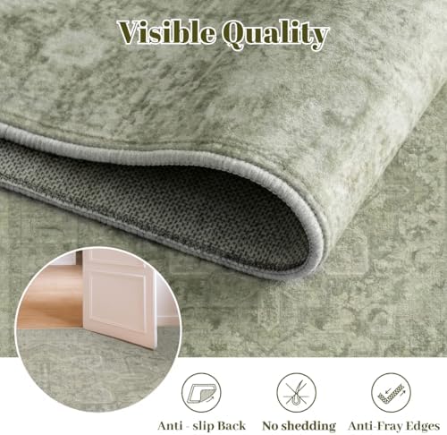 Homemate Washable Rug 9x12 Area Rugs - Vintage Rugs for Living Room