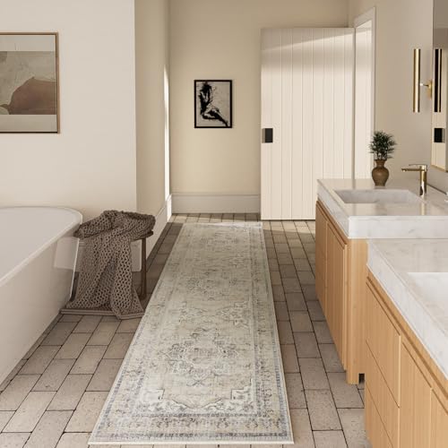 Washable Kitchen Rug Runners for Hallways: 2'x 10' Long Runner Rug Non Slip