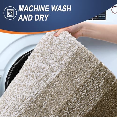 OLANLY Bathroom Rugs Mat 36x24, Extra Soft Absorbent Microfiber Bath Rugs