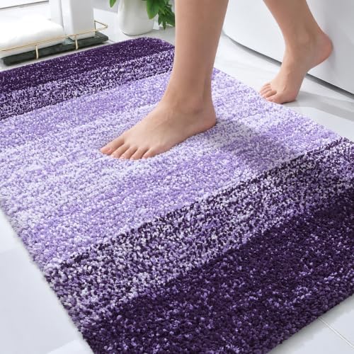 OLANLY Bathroom Rugs Mat 34x21, Extra Soft Absorbent Microfiber Bath Rugs
