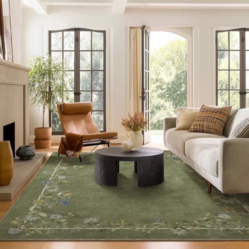 6x9 Living Room Area Rugs: Washable Bedroom Rug Non Slip Soft Large Carpet