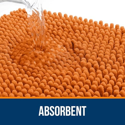 OLANLY Bathroom Runner Rugs 59x20, Extra Soft Absorbent Chenille Bath Rugs