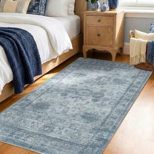 Homemate Washable Rug 4x6 Area Rugs - Vintage Rugs for Living Room
