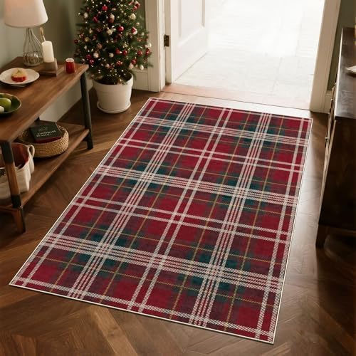 Christmas 3x5 Entry Rug Non-Slip Indoor Outdoor Mats for Front Door