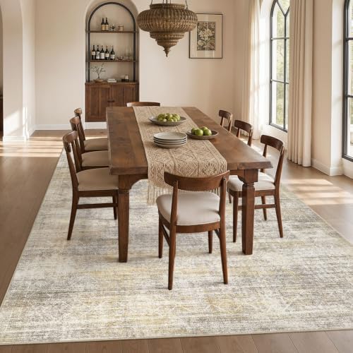 cotiled Boho 8x10 Area Rugs for Living Room: Large Moroccan Washable Rug