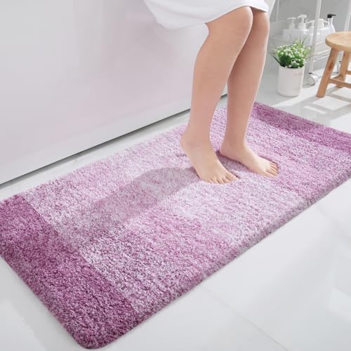 OLANLY Bathroom Runner Rug 44x24, Extra Soft Absorbent Microfiber Bath Rugs