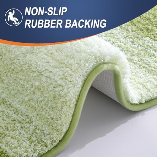 OLANLY Bathroom Runner Rug 47x20, Extra Soft Absorbent Microfiber Bath Rugs