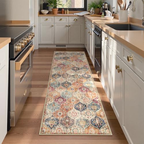 Lahome Moroccan Washable Runner, 2x6 Kitchen Runners for Hallways 6 Feet