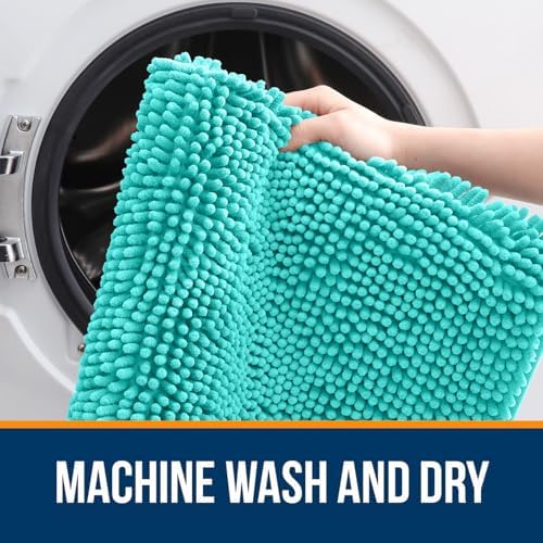 OLANLY Bathroom Rugs 30x20, Extra Soft Absorbent Chenille Bath Rugs