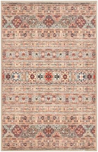 Keen Home Design Vintage Washable Entryway Rug, Non-Slip Low Pile, 2x3