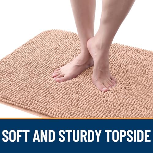 OLANLY Dog Door Mat for Muddy Paws 40x32, Super Absorbent Chenille Mud Mat