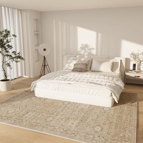 8x10 Area Rugs for Living Room: Washable Rugs for Bedroom Non Slip Carpet