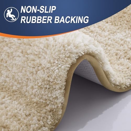 OLANLY Bathroom Runner Rug 44x20, Extra Soft Absorbent Microfiber Bath Rugs