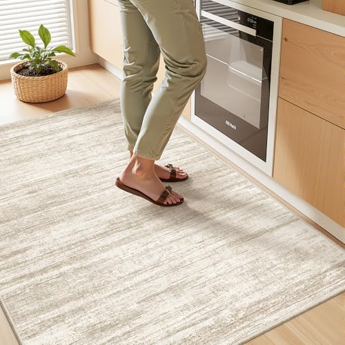 3x4 Rugs for Entryway,Washable Area Rug,Brown