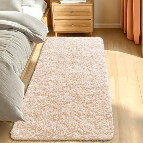 Smiry Area Rugs for Living Room Bedroom 2x6 ft, Fluffy Washable Carpet