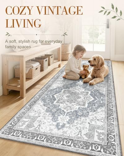 OLANLY 2x6 Washable Runner Rug, Soft Non Slip Carpet for Hallway Kitchen