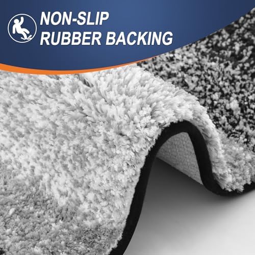 OLANLY Large Bathroom Rugs 59x35, Extra Soft Absorbent Microfiber Bath Rugs