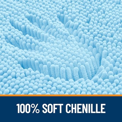 OLANLY Small Bathroom Rugs 30x18, Extra Soft Absorbent Chenille Bath Rugs