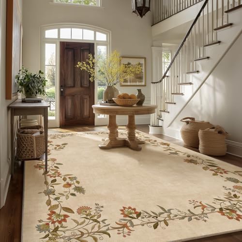 Area Rugs 9x12 Living Room: Washable Bedroom Rug Non Slip Soft Large Carpet