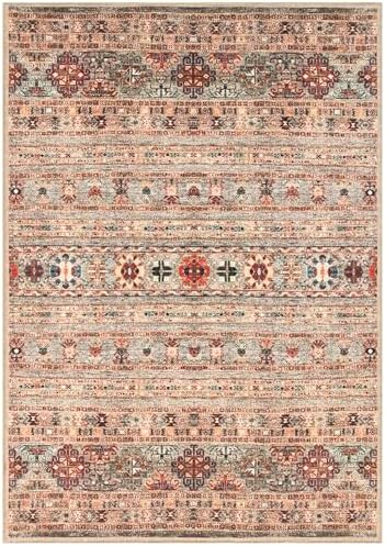 Keen Home Design Vintage Washable Area Rug, Non-Slip Low Pile, 6x9