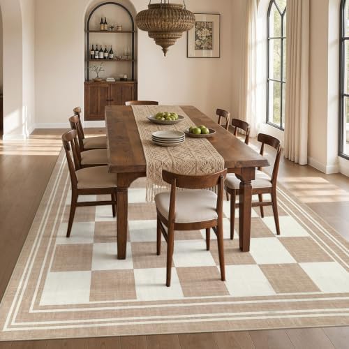 cotiled Boho 10x12 Area Rug for Living Room: Large Moroccan Washable Rug