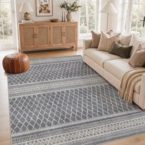 cotiled Boho 5x8 Area Rugs for Living Room: Soft Moroccan Washable Rug