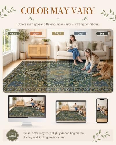 OLANLY 2x7 Washable Runner Rug, Soft Non Slip Carpet for Hallway Kitchen