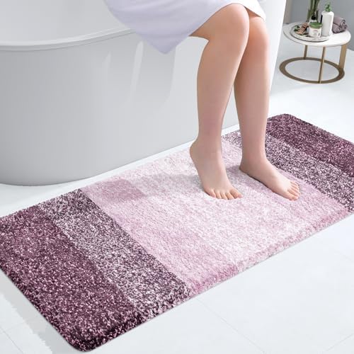 OLANLY Bathroom Runner Rug 44x20, Extra Soft Absorbent Microfiber Bath Rugs