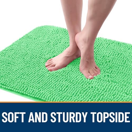 OLANLY Dog Door Mat for Muddy Paws 36x24, Super Absorbent Chenille Mud Mat