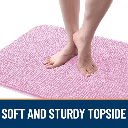 OLANLY Dog Door Mat for Muddy Paws 70x32, Super Absorbent Chenille Mud Mat