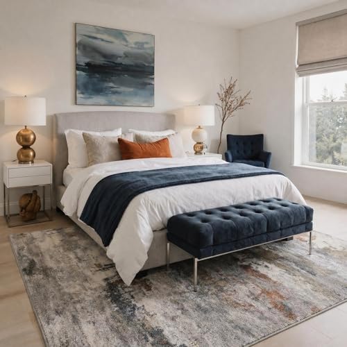 BEIMO 5X7 Area Rug for Living Room, Modern Abstract Washable Soft Non Slip