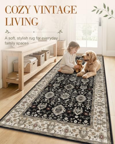 OLANLY 2x6 Washable Runner Rug, Soft Non Slip Carpet for Hallway Kitchen