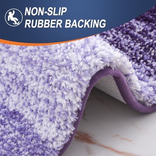 OLANLY Bathroom Runner Rug 59x24, Extra Soft Absorbent Microfiber Bath Rugs