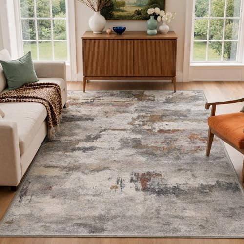 BEIMO 5X7 Area Rug for Living Room, Modern Abstract Washable Soft Non Slip