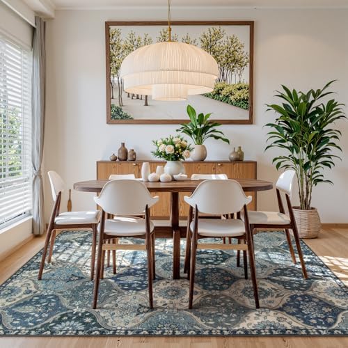 Lahome Moroccan Washable Rugs 9x12, Soft 9x12 Area Rug for Living Room