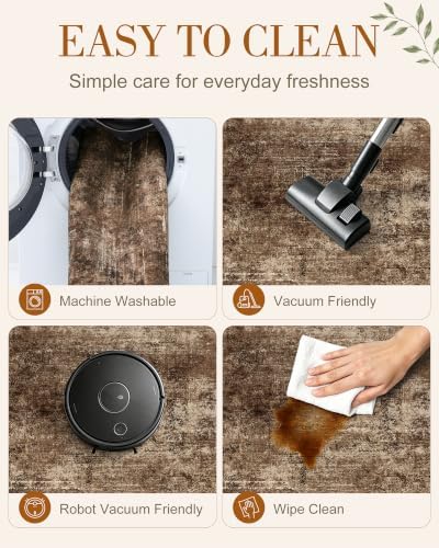 OLANLY 2x5 Washable Runner Rug, Soft Non Slip Carpet for Hallway Kitchen