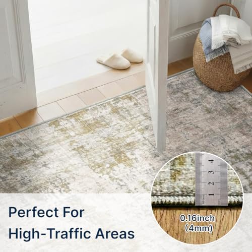 5x7 Area Rugs Washable Living Room Rug Non Slip Soft Carpets
