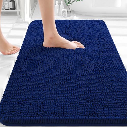 OLANLY Bathroom Rugs 36x24, Extra Soft Absorbent Chenille Bath Rugs