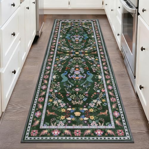 HEBE Hallway Runner Rug 2'x6', Washable Non Slip Kitchen Rug Runner