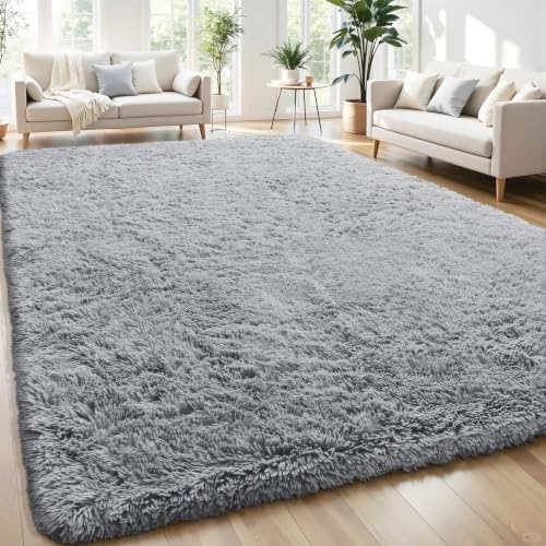 Smiry Area Rugs for Living Room Bedroom 5x8 ft, Fluffy Washable Carpet
