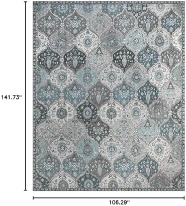 Lahome Moroccan Washable Rugs 9x12, Soft 9x12 Area Rug for Living Room