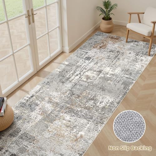 LOONGRUG Runner Rug 2x6 Washable Non-Slip Kitchen Neutral Modern Rug