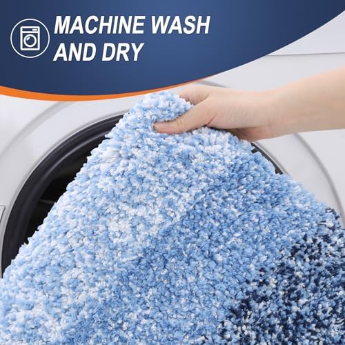 OLANLY Bathroom Runner Rug 47x20, Extra Soft Absorbent Microfiber Bath Rugs