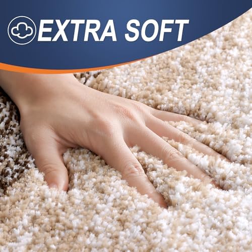 OLANLY Bathroom Runner Rug 47x17, Extra Soft Absorbent Microfiber Bath Rugs